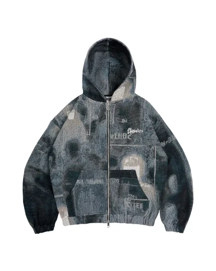 Episodes clothing Cctv Tapestry Black Hoodie