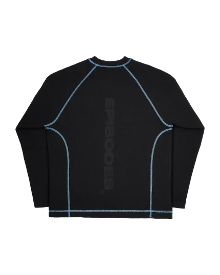 Episodes clothing Ep.8 Waffle Black Long-sleeve
