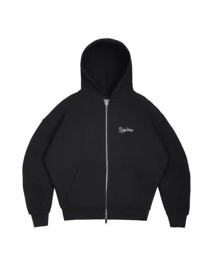 Episodes clothing Tag Zip-up Black Hoodie