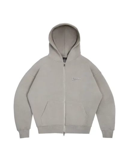 Episodes clothing Tag ZipUp Concrete Hoodie